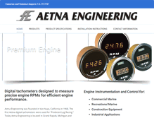Tablet Screenshot of aetnaengineering.com